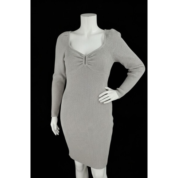 Dresses & Skirts - ⭐Steve Maden Oatmeal Knit Bodycon Long Sleeve Dress (Size: XXL)⭐